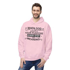 Purposeful Hoodie - Inspirational Fleece Sweatshirt, Unisex Gift, Everyday Wear, Motivational Apparel, Thoughtful Present, Cozy Style - Faith2Print