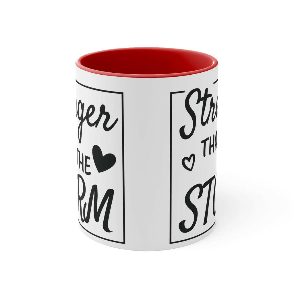 Colourful Inspirational Mug, Stronger Than the Storm Coffee Cup 11oz Mug 10127372804386799925_2048
