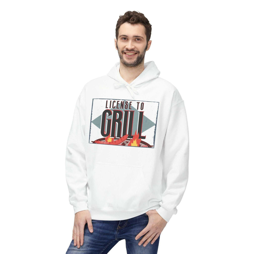 Grill Master Men's Fleece Hoodie Hoodie Faith2Print.