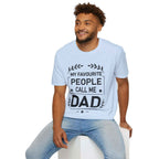 Dad Favourite People Men's lightweight T Shirt