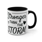 Colourful Inspirational Mug, Stronger Than the Storm Coffee Cup 11oz Mug 10858258370501394776_2048