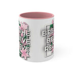 Inspirational Floral Coffee Mug, Motivational Drinkware Mug Faith2Print.