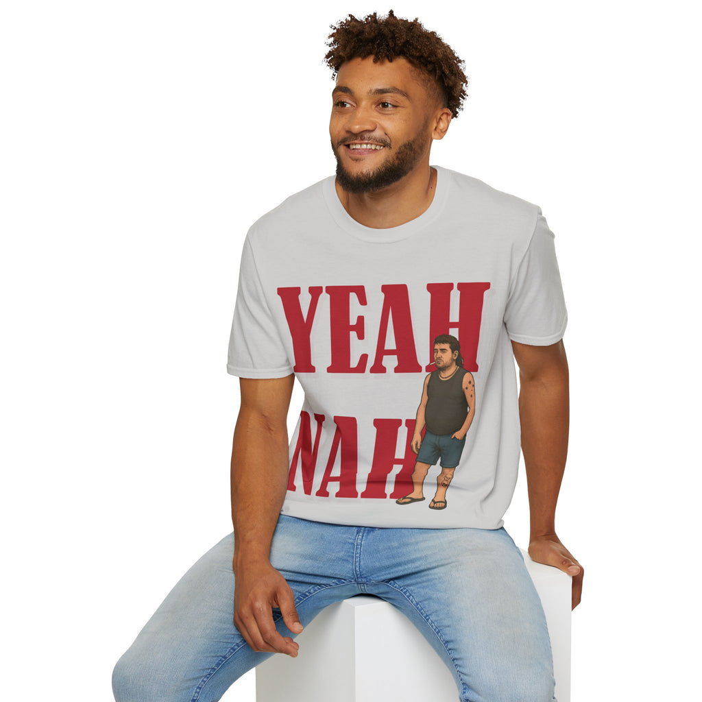 Funny Graphic Tee - Yeah Nah Unisex Softstyle T-Shirt | Casual Wear, Gift for Friends, Summer Outfits, Humor Apparel, Quirky Fashion