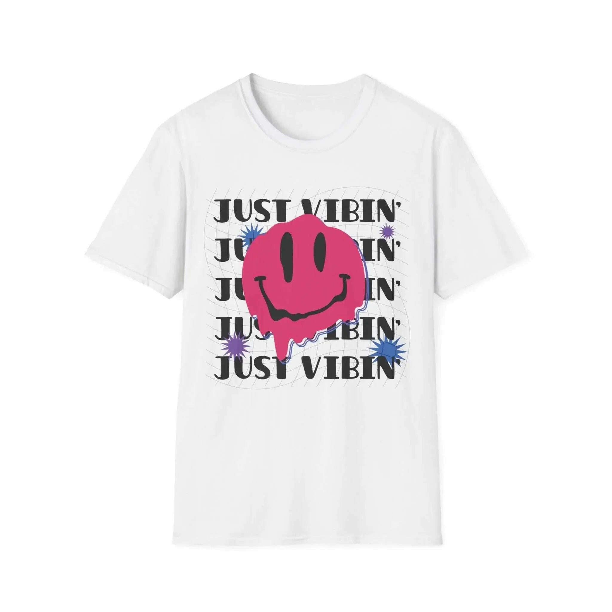 Playful Unisex Softstyle T-Shirt | Just Vibin’ Tee