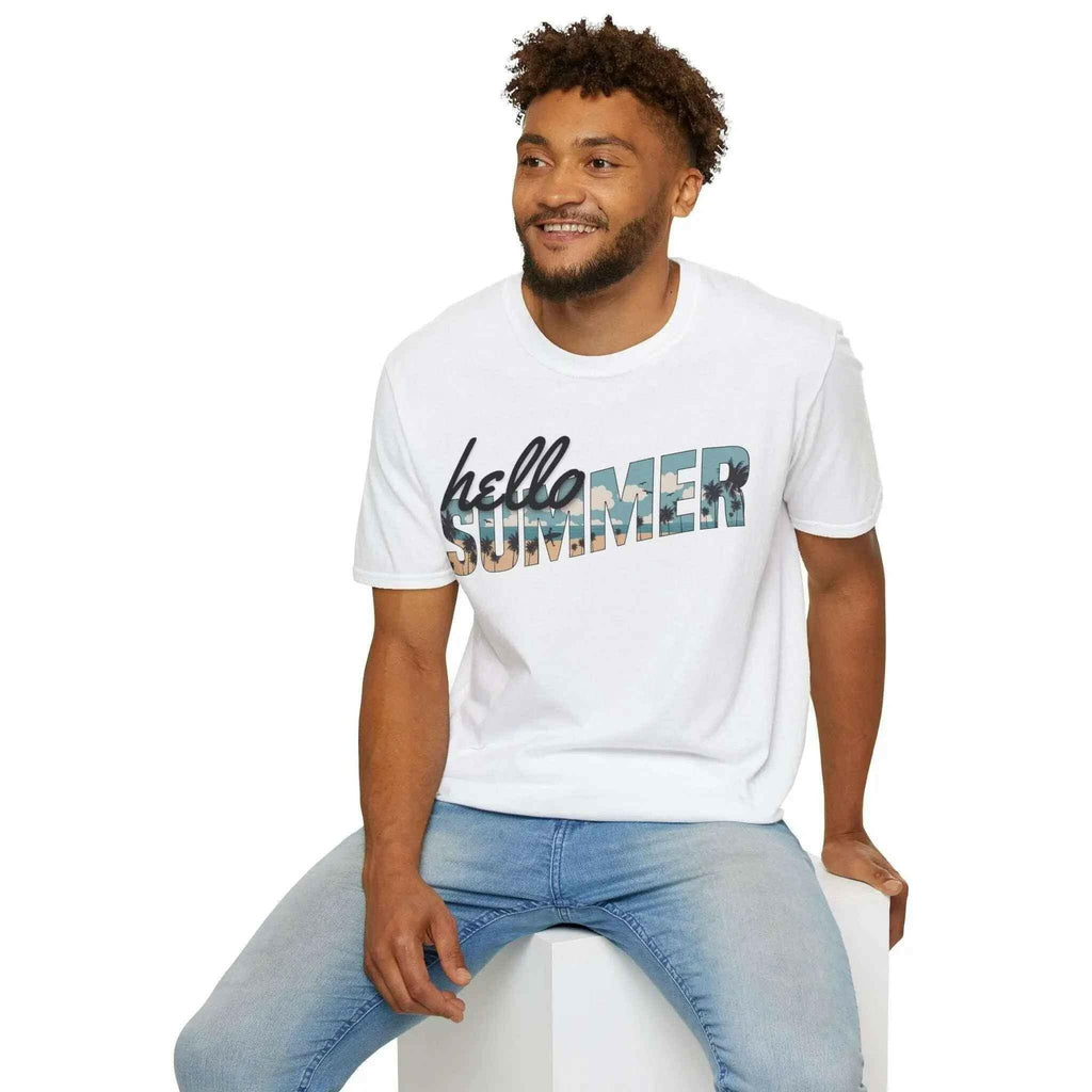 Unisex Summer Vibes T-Shirt, Hello Summer Tee