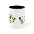 Colorful Inspirational Stay Grounded Shine Bright Coffee Cup Mug Faith2Print.