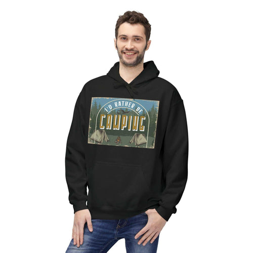 Cozy Camping Fleece Unisex Hoodie Hoodie Faith2Print.