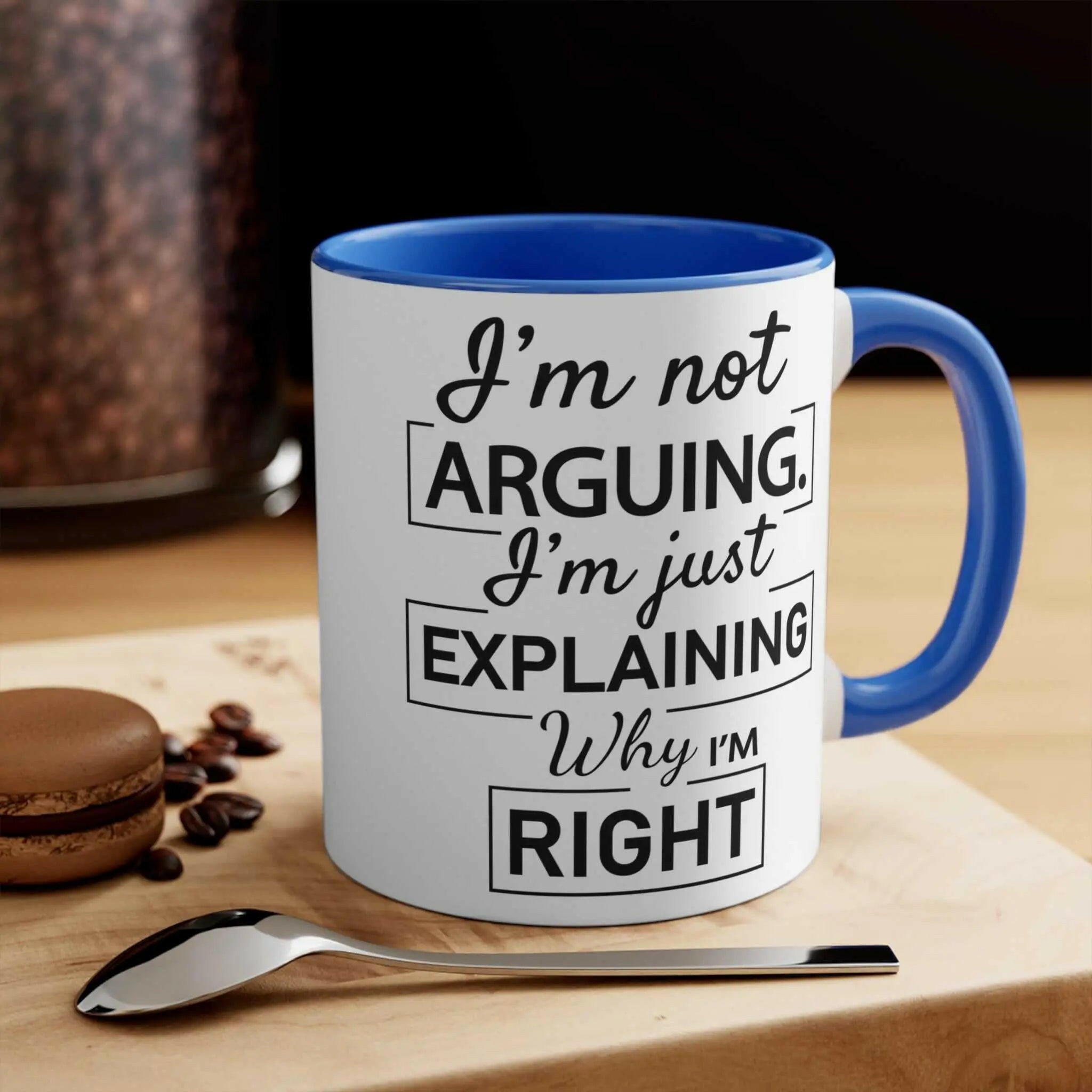 Fun Coffee Cup for Debate Lovers, 11oz Ceramic Mug 11oz Blue Mug 11361765304788423907-2048-_3