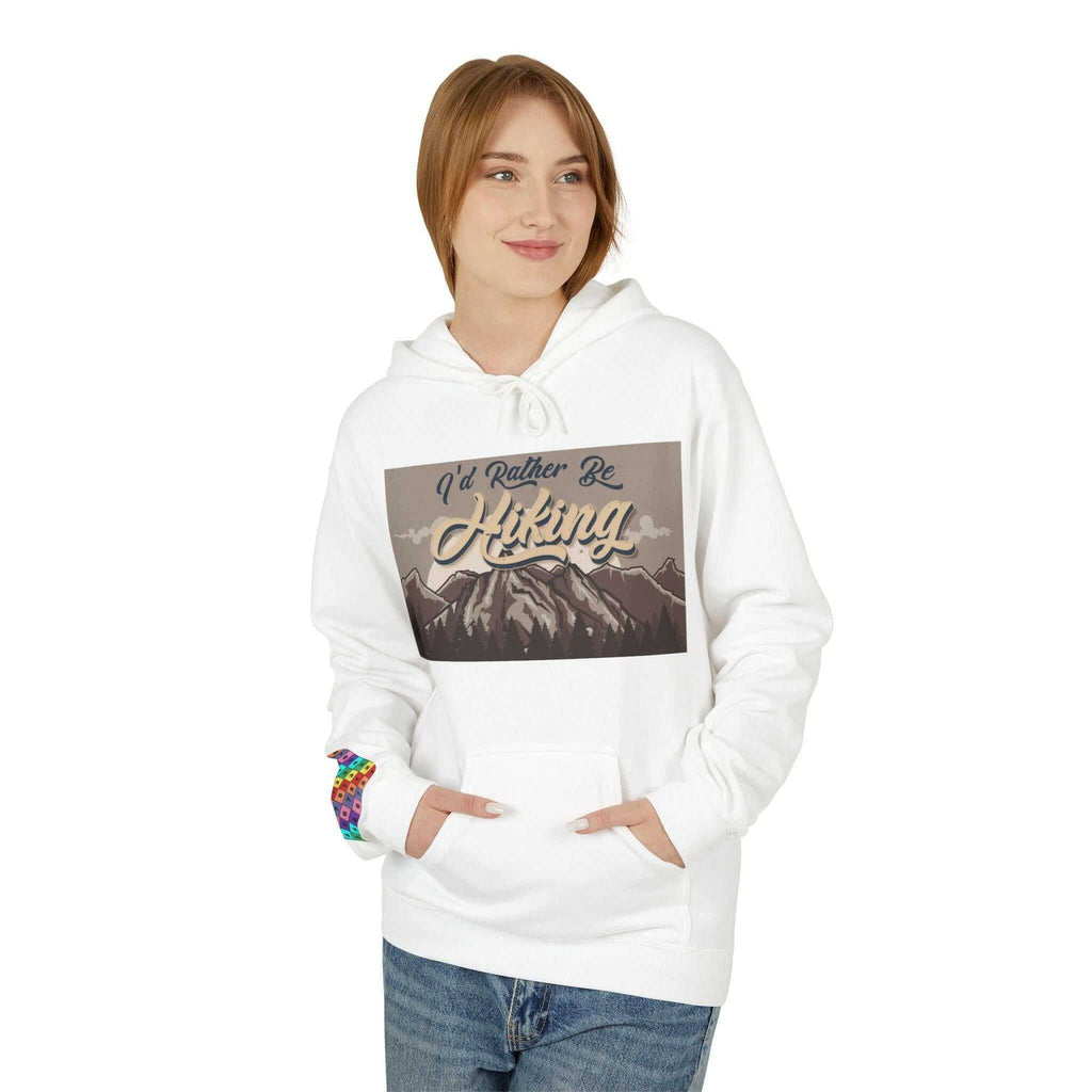 Mountain Adventure Hiking Unisex Fleece Hoodie Hoodie Faith2Print.