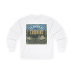 Men's Camping Long Sleeve Tee, I'd Rather Be Camping Shirt White Long-sleeve 11506733577789078628_2048