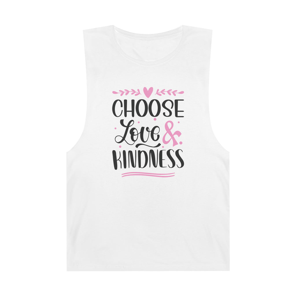 Choose Love & Kindness Unisex Tank Top | Perfect for Summer, Yoga, Gifts, Pride, Inspirational Apparel Tank Top Faith2Print.