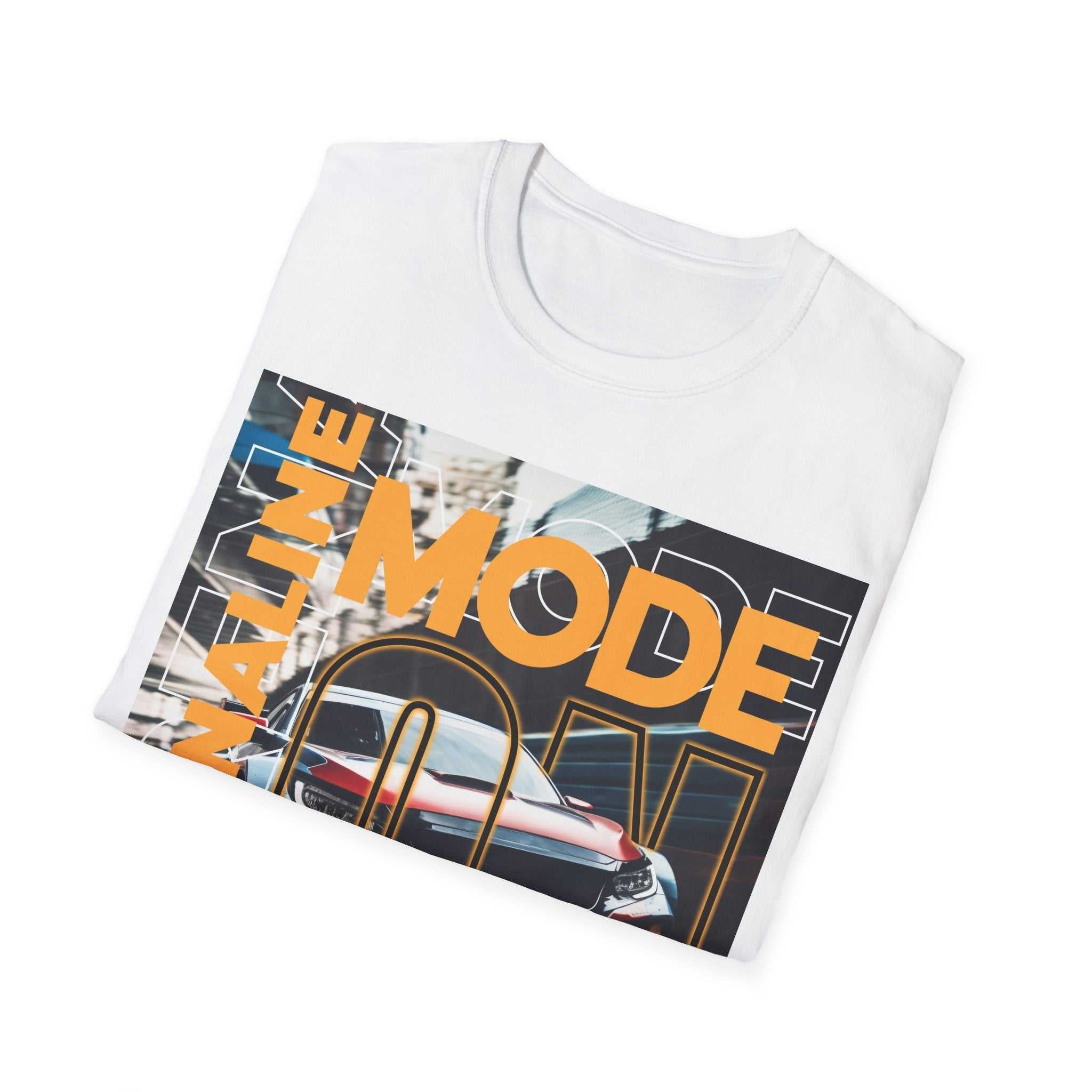 Adrenaline Mode Unisex Softstyle T-Shirt, Cool Graphic Tee, Car Enthusiast Gift, Casual Wear, Streetwear Fashion, Auto Lover Shirt
