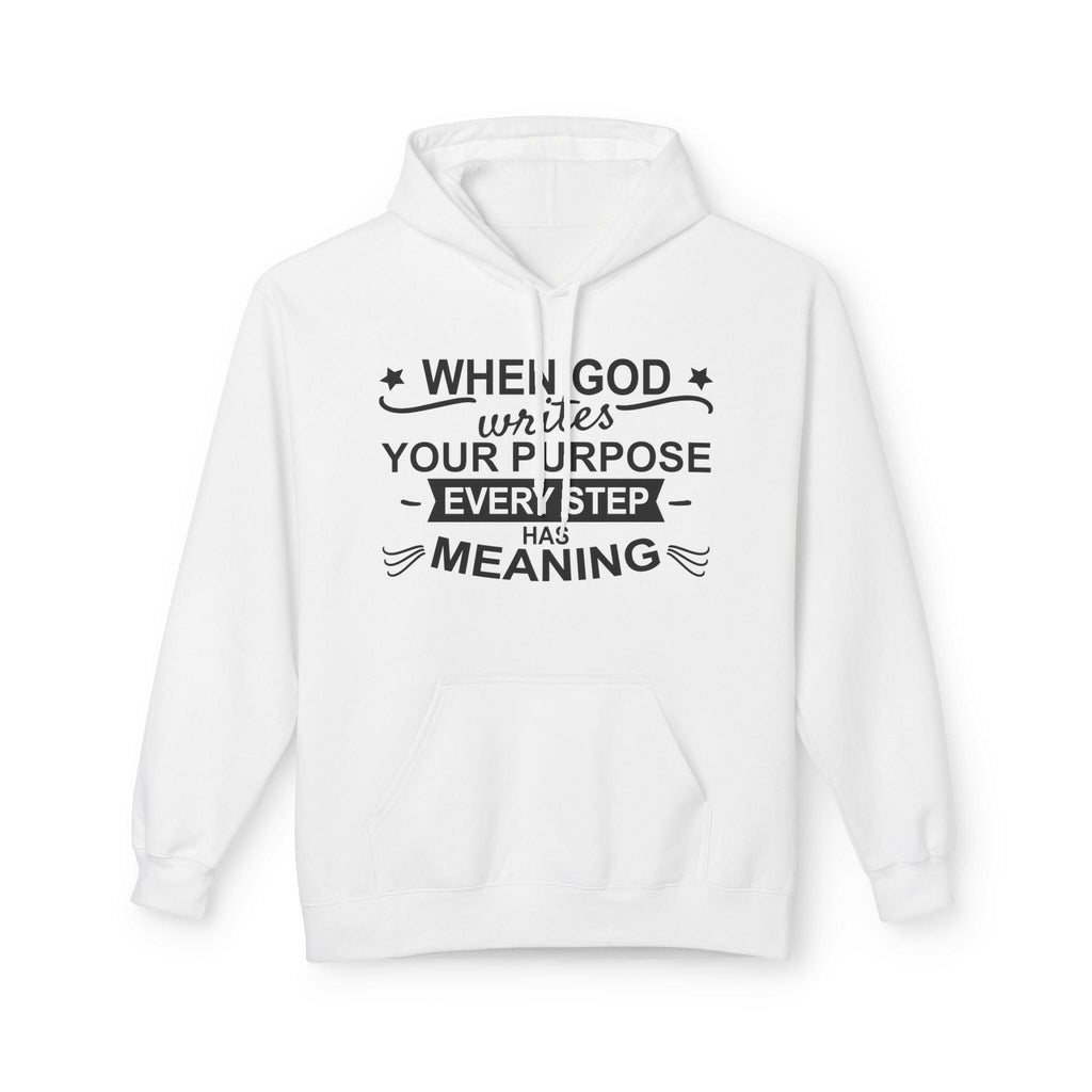 Purposeful Hoodie - Inspirational Fleece Sweatshirt, Unisex Gift, Everyday Wear, Motivational Apparel, Thoughtful Present, Cozy Style - Faith2Print