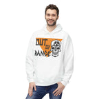 Unisex Out Of Range Hoodie | Softstyle Fleece, Streetwear Comfort, Gift for Him/Her, Casual Wear, Skull Design - Faith2Print