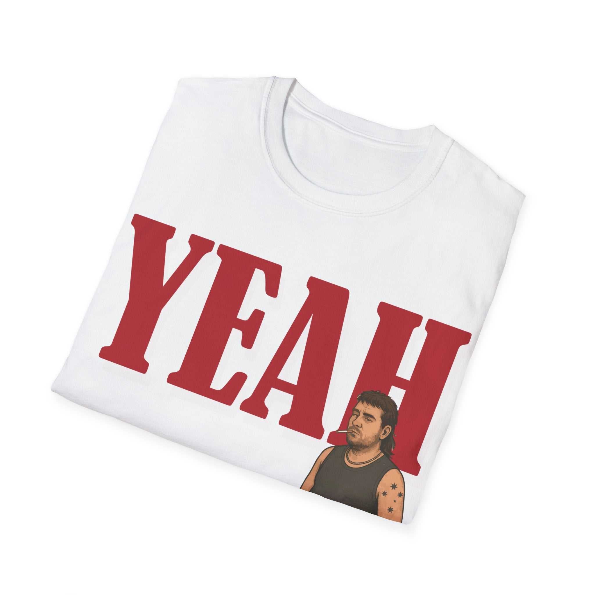 Funny Graphic Tee - Yeah Nah Unisex Softstyle T-Shirt | Casual Wear, Gift for Friends, Summer Outfits, Humor Apparel, Quirky Fashion