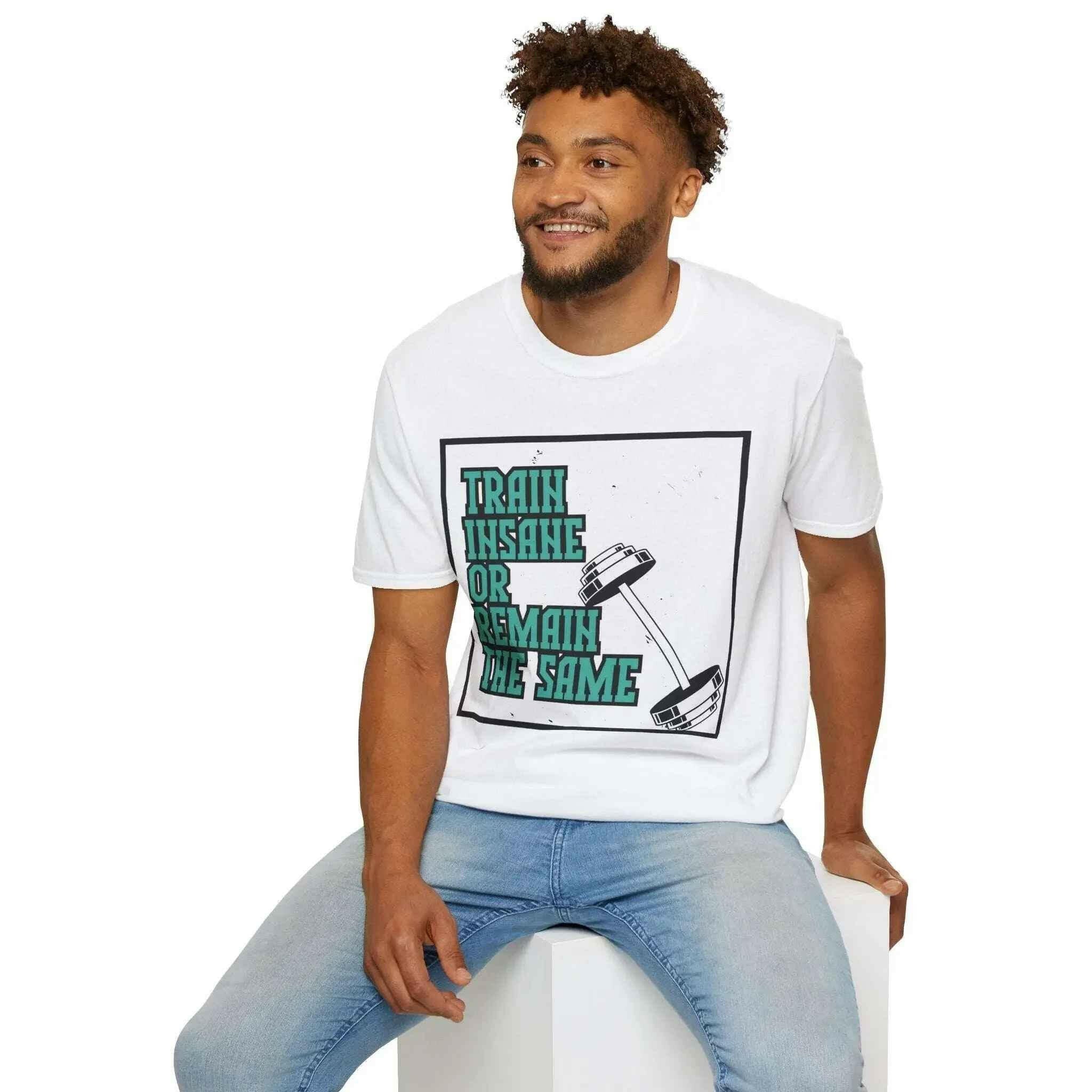 Fitness Motivation T-Shirt | Train Insane Quote