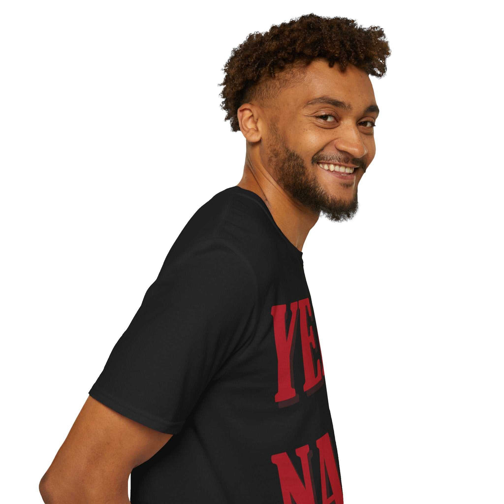 Funny Graphic Tee - Yeah Nah Unisex Softstyle T-Shirt | Casual Wear, Gift for Friends, Summer Outfits, Humor Apparel, Quirky Fashion