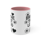 Colourful Motivational Mug, Breathe Trust Let Go 11oz Mug 13521940050098689631_2048