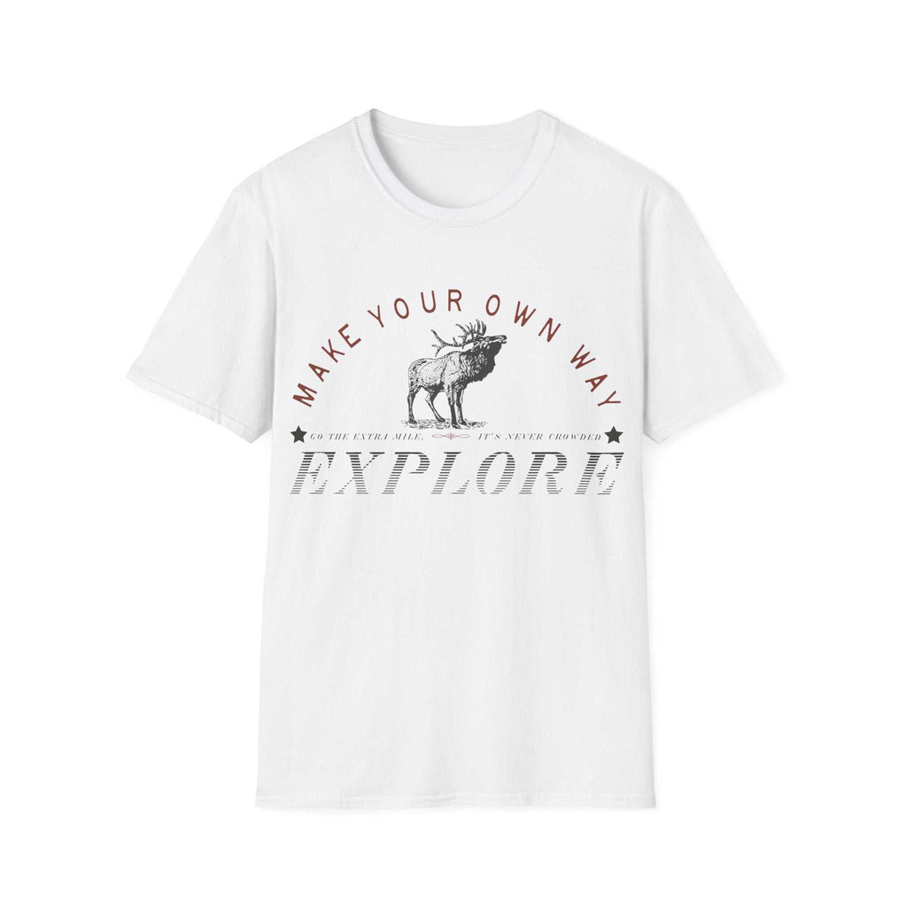 Explore Your Own Way T-Shirt, Adventure Tee, Wanderlust Shirt, Unisex Travel Top, Nature Lover Gift T-Shirt Faith2Print.