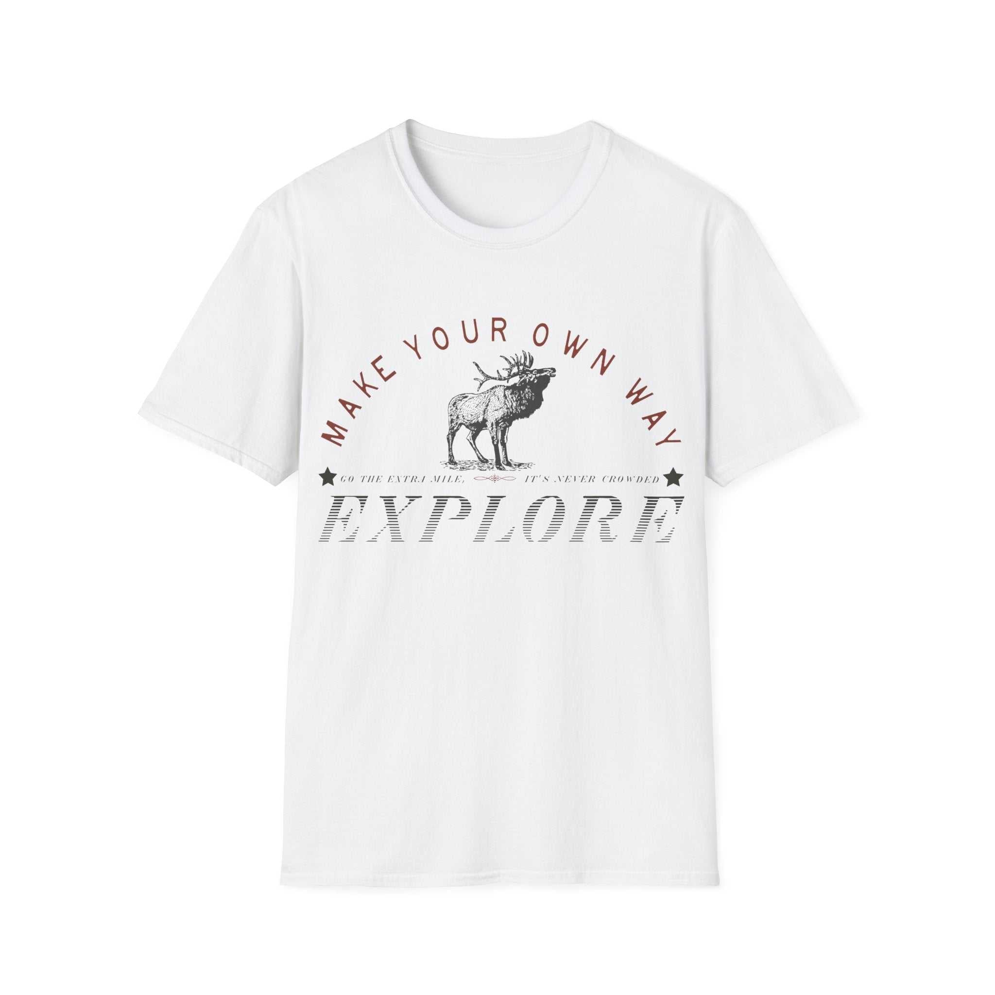 Explore Your Own Way T-Shirt, Adventure Tee, Wanderlust Shirt, Unisex Travel Top, Nature Lover Gift T-Shirt Faith2Print.