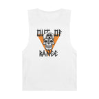 Out of Range Skull Mens Tank Top, Casual Sleeveless Shirt, Summer Wear, Festival Outfit, Unique Graphic Tee Tank Top Faith2Print.