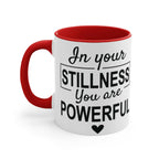 Empowering Stillness Mug, Motivational Coffee Cup 11oz Mug 14305734220925883236_2048