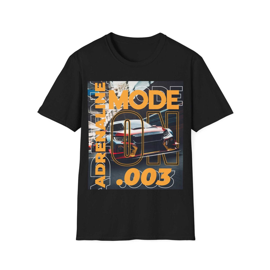 Adrenaline Mode Unisex Softstyle T-Shirt, Cool Graphic Tee, Car Enthusiast Gift, Casual Wear, Streetwear Fashion, Auto Lover Shirt