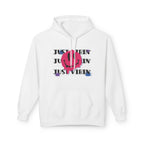 Fleece Hoodie with 'Just Vibin'' Design Unisex - Faith2Print