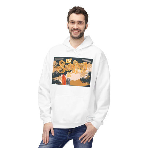 Chill Vibes Unisex Fleece Hoodie - Perfect for Beach Days, Surfing Lovers, Cozy Nights, Spring Adventures, Gift for Him/Her - Faith2Print