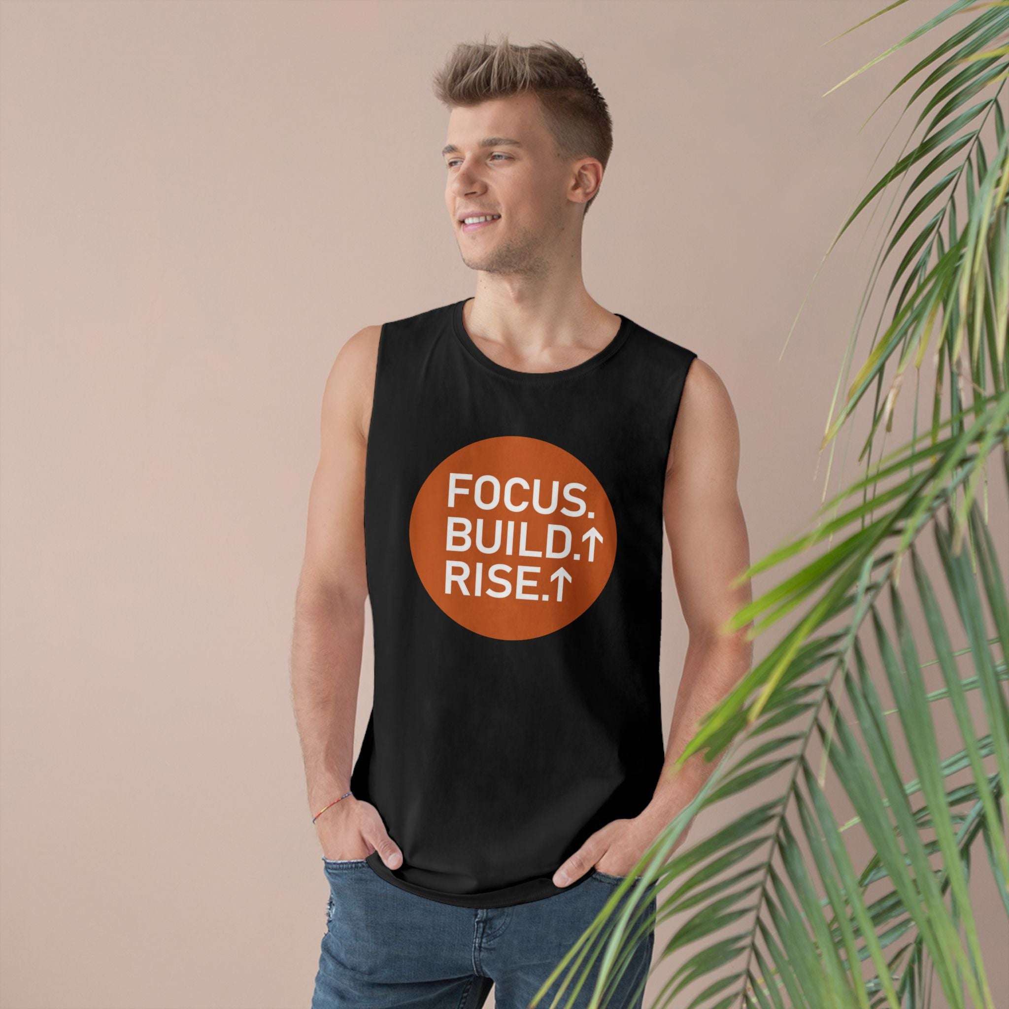 Barnard Inspirational Tank Top, Focus Build Rise Graphic Tank, Motivational Summer Wear Tank Top Faith2Print.