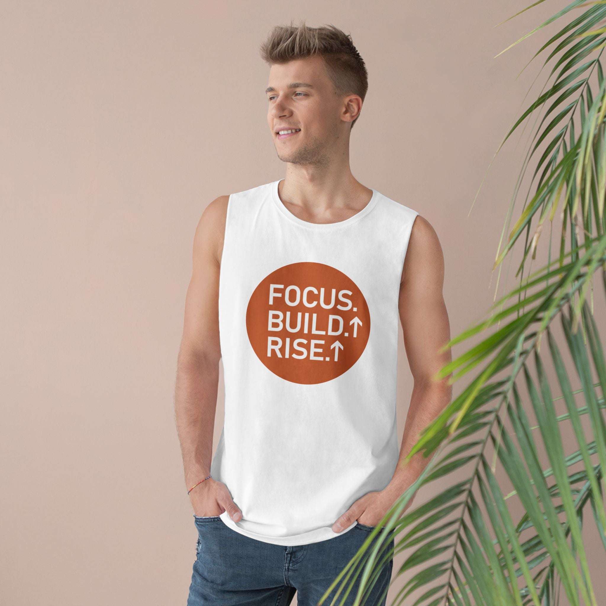 Barnard Inspirational Tank Top, Focus Build Rise Graphic Tank, Motivational Summer Wear Tank Top Faith2Print.