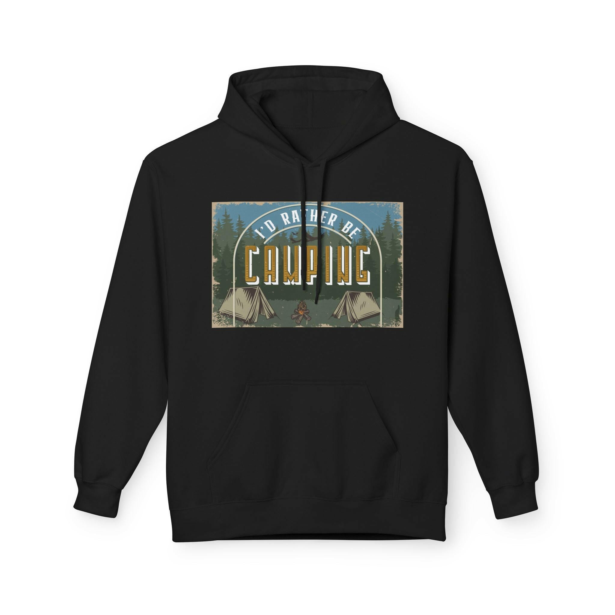Cozy Camping Fleece Unisex Hoodie Hoodie Faith2Print.