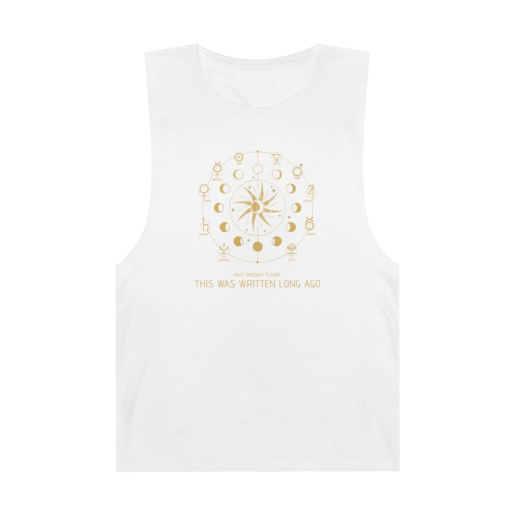 Celestial Graphic Tank Top, Astrology Inspired Unisex Tank, Bohemian Style Sleeveless Shirt, Zodiac Symbol Apparel, Festival Outfit
