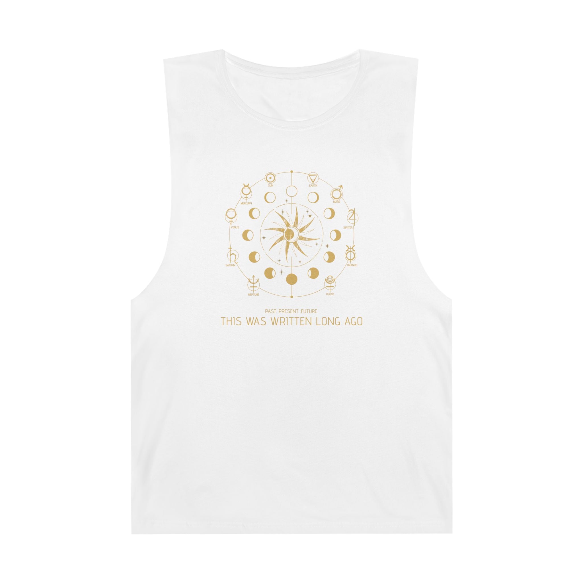 Celestial Graphic Tank Top, Astrology Inspired Unisex Tank, Bohemian Style Sleeveless Shirt, Zodiac Symbol Apparel, Festival Outfit