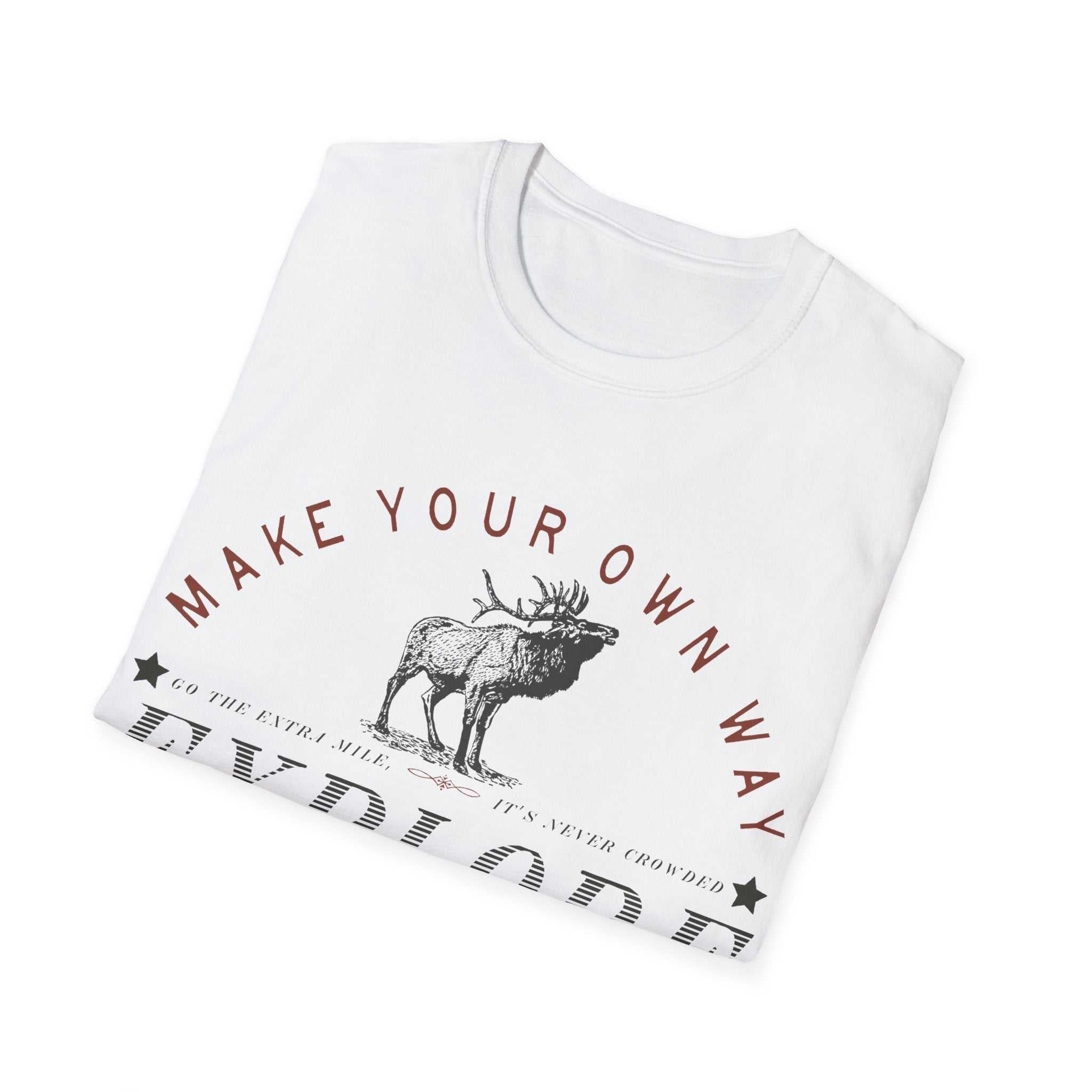 Explore Your Own Way T-Shirt, Adventure Tee, Wanderlust Shirt, Unisex Travel Top, Nature Lover Gift T-Shirt Faith2Print.