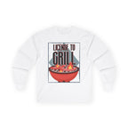 License to Grill Men's Long Sleeve Tee White Long-sleeve 15951674139870903386_2048