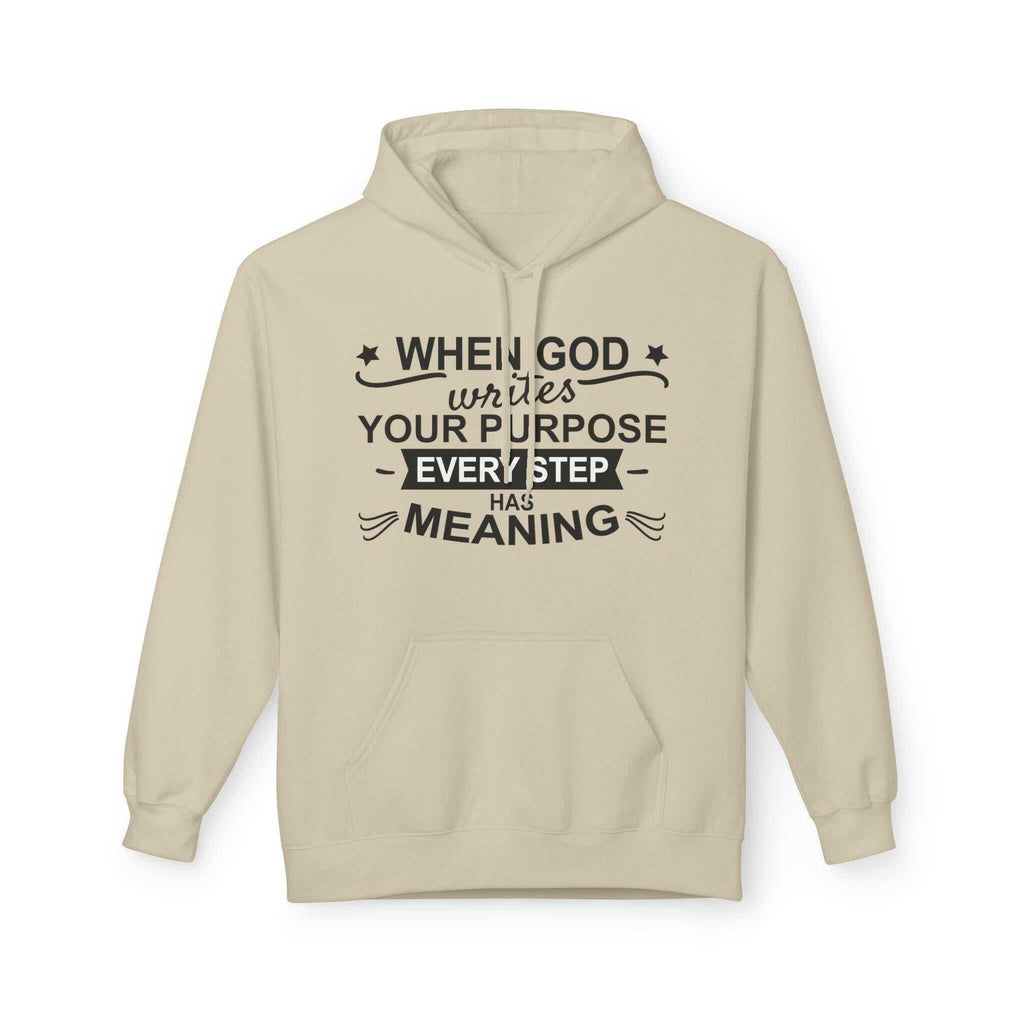 Purposeful Hoodie - Inspirational Fleece Sweatshirt, Unisex Gift, Everyday Wear, Motivational Apparel, Thoughtful Present, Cozy Style - Faith2Print