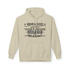Purposeful Hoodie - Inspirational Fleece Sweatshirt, Unisex Gift, Everyday Wear, Motivational Apparel, Thoughtful Present, Cozy Style - Faith2Print