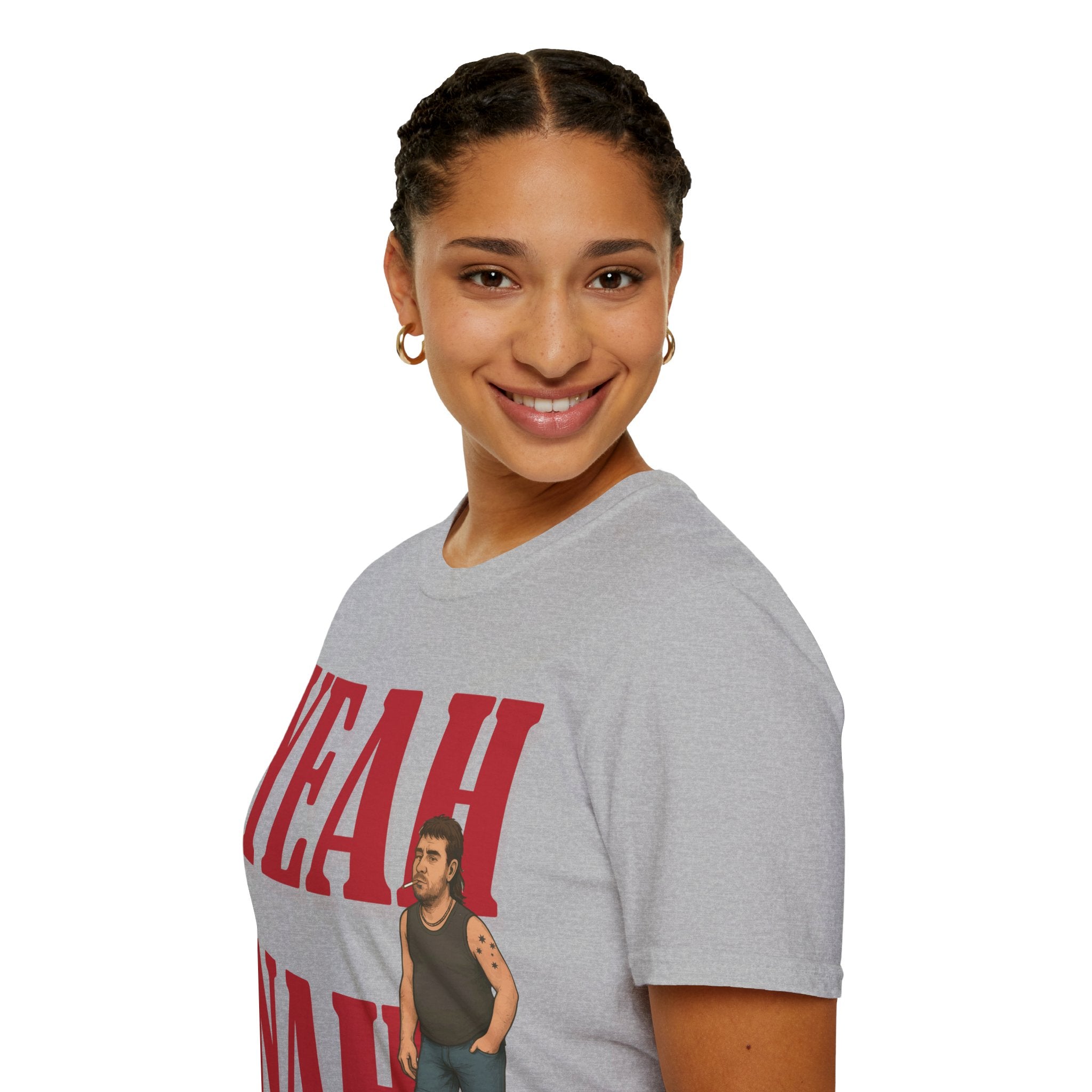 Funny Graphic Tee - Yeah Nah Unisex Softstyle T-Shirt | Casual Wear, Gift for Friends, Summer Outfits, Humor Apparel, Quirky Fashion