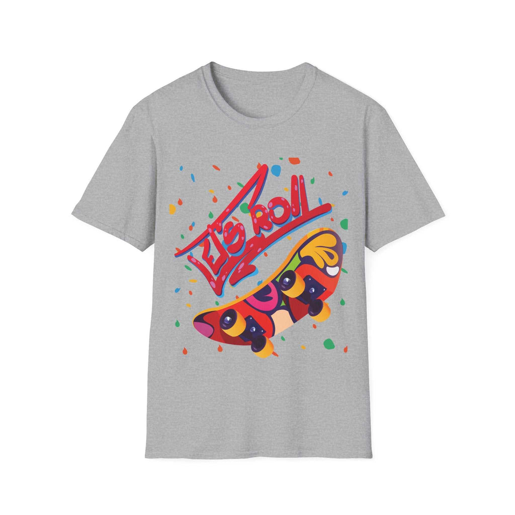 Colourful SkaterT-Shirt for Skateboard Lovers
