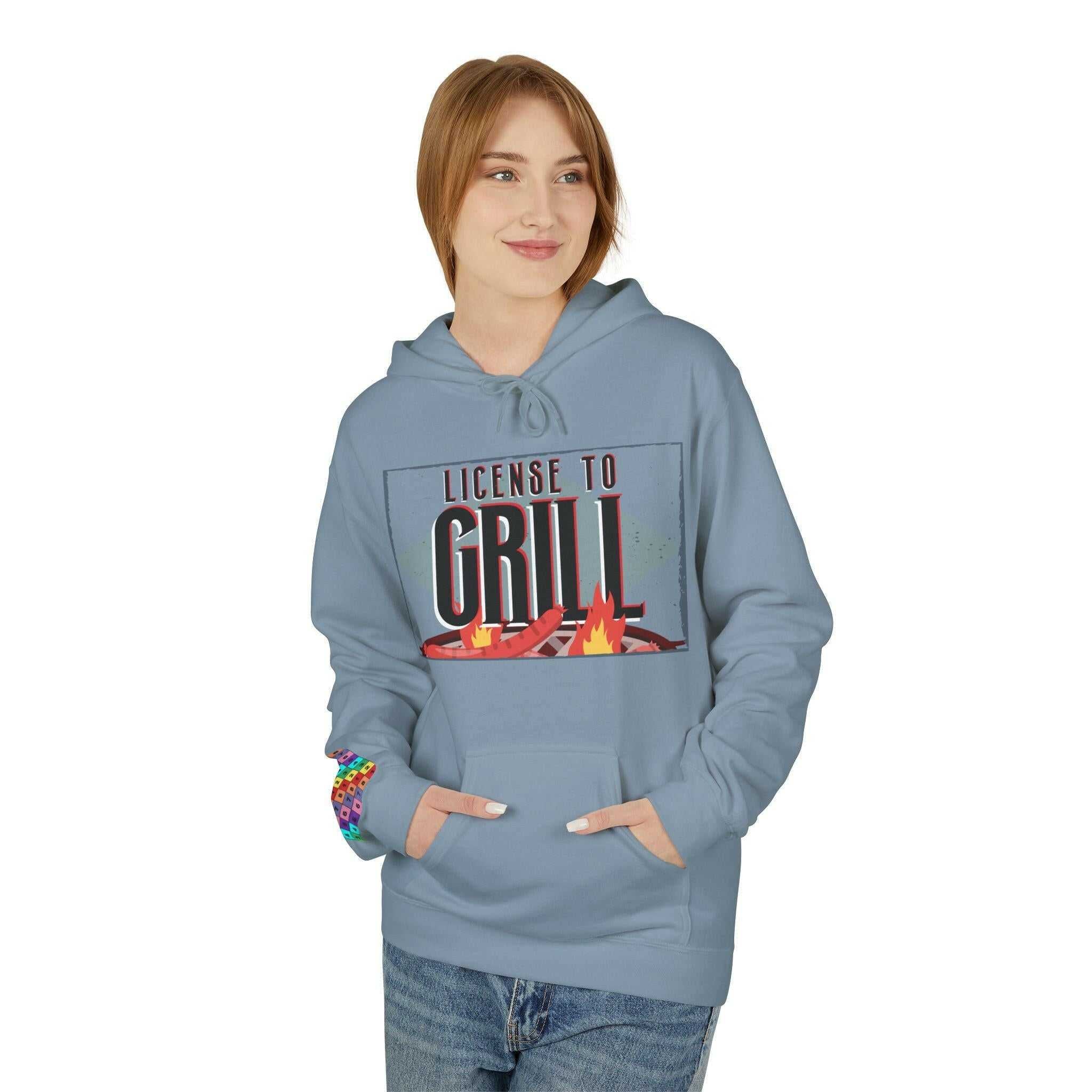 Grill Master Men's Fleece Hoodie Hoodie Faith2Print.