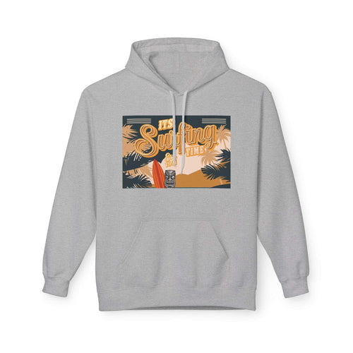 Chill Vibes Unisex Fleece Hoodie - Perfect for Beach Days, Surfing Lovers, Cozy Nights, Spring Adventures, Gift for Him/Her