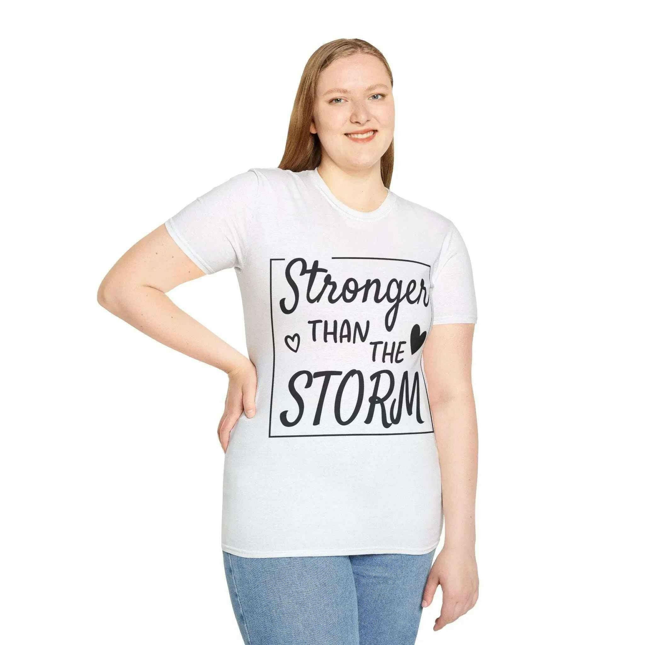 Unisex Inspirational T-Shirt - "Stronger than the Storm"