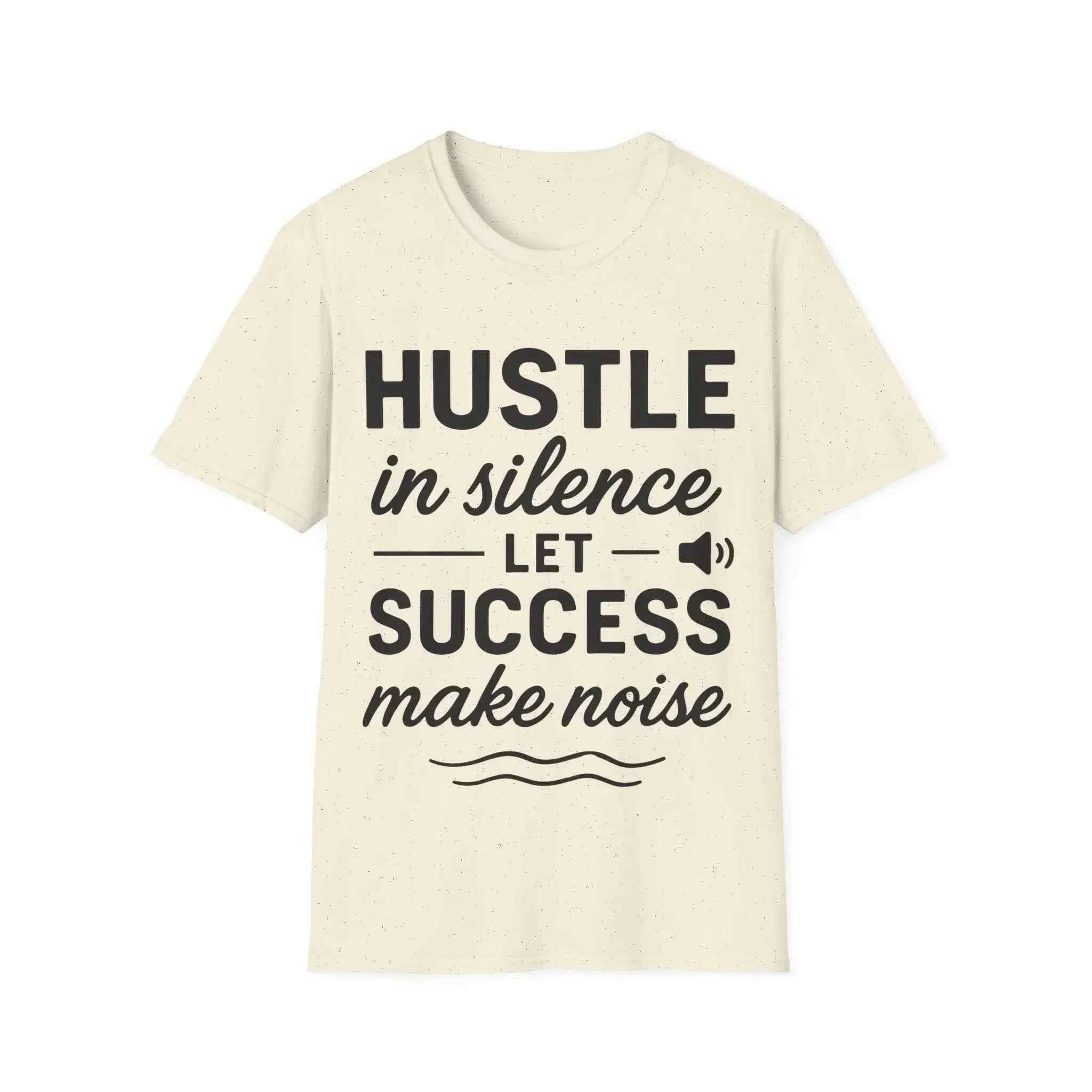 Motivational Unisex Hustle Tee, Inspirational Success Mindset