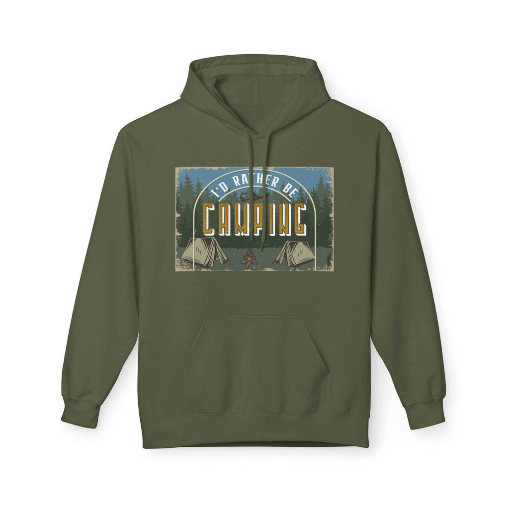 Cozy Camping Fleece Unisex Hoodie Hoodie Faith2Print.