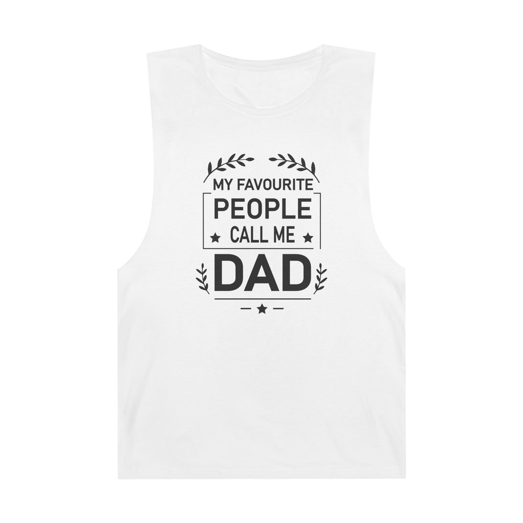 DAD Favourite People Men's Tank Top, Gift for Father's Day, Casual Summer Wear, Comfortable Dad's Day Gift, Family Celebration Apparel Tank Top Faith2Print.