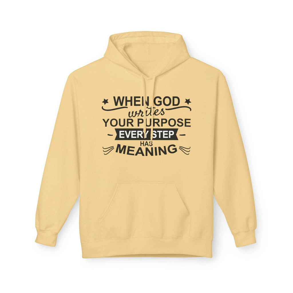 Purposeful Hoodie - Inspirational Fleece Sweatshirt, Unisex Gift, Everyday Wear, Motivational Apparel, Thoughtful Present, Cozy Style - Faith2Print