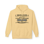 Purposeful Hoodie - Inspirational Fleece Sweatshirt, Unisex Gift, Everyday Wear, Motivational Apparel, Thoughtful Present, Cozy Style - Faith2Print