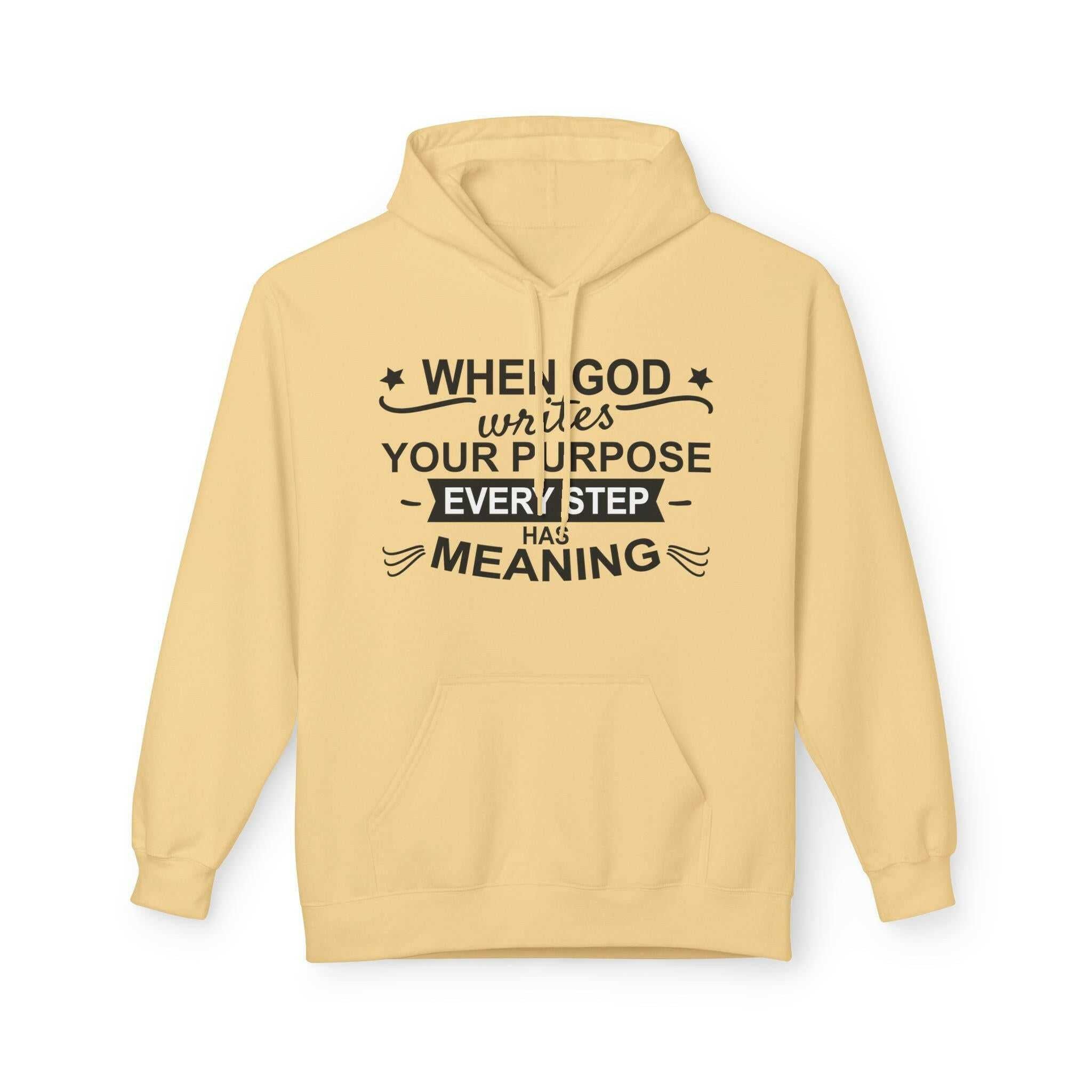 Purposeful Hoodie - Inspirational Fleece Sweatshirt, Unisex Gift, Everyday Wear, Motivational Apparel, Thoughtful Present, Cozy Style - Faith2Print