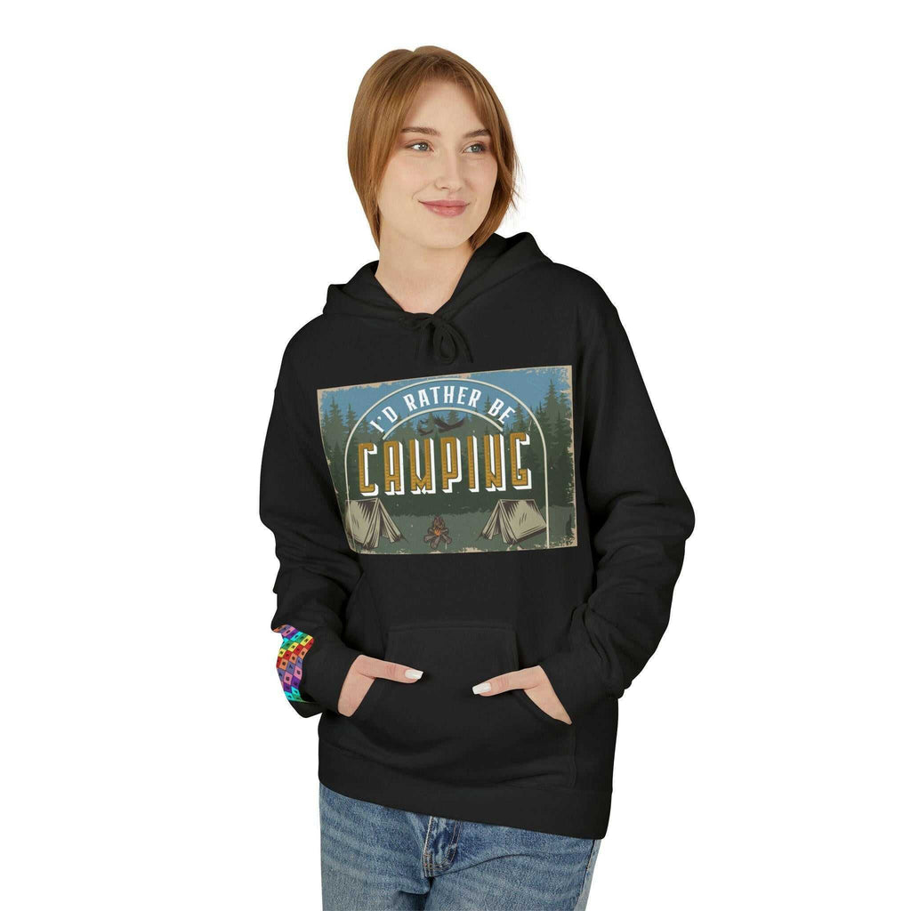 Cozy Camping Fleece Unisex Hoodie Hoodie Faith2Print.